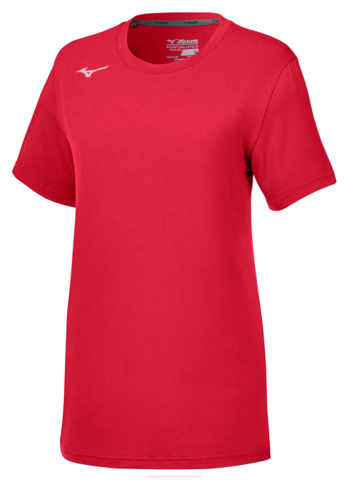 Mizuno camiseta de ataque de manga corta 3.0 chica vestir rojo (1010) 668F2293 - Image 1