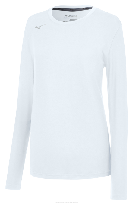 Mizuno camiseta de ataque de manga larga mujer vestir blanco (0000) 668F2273 - Image 1