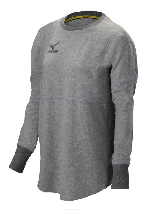 Mizuno camiseta de bateador unisexo vestir gris jaspeado (9595) 668F2485 - Image 1