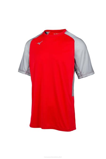 mizuno_camiseta_de_beisbol_de_la_tripulacion_aerolite_unisexo_vestir_rojo_gris1091_668f1250.jpg Mizuno camiseta de béisbol de la tripulación aerolite unisexo vestir rojo-gris(1091) 668F1250 - Image 1