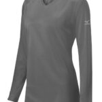Mizuno camiseta de entrenamiento comp chica vestir gris(9191) 668F2568