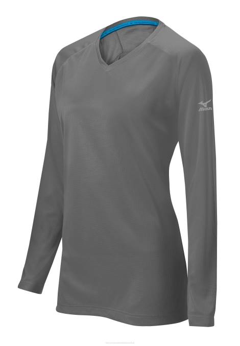 mizuno_camiseta_de_entrenamiento_comp_chica_vestir_gris9191_668f2568.jpg Mizuno camiseta de entrenamiento comp chica vestir gris(9191) 668F2568 - Image 1