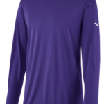 Mizuno camiseta de manga larga hombres vestir púrpura (6060) 668F1436