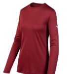 Mizuno camiseta de manga larga mujer vestir cardenal(1212) 668F2103