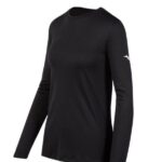 Mizuno camiseta de manga larga mujer vestir negro (9090) 668F2101