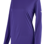 Mizuno camiseta de manga larga mujer vestir púrpura (6060) 668F1375