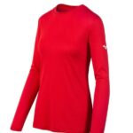 Mizuno camiseta de manga larga mujer vestir rojo (1010) 668F2102