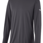 Mizuno camiseta de manga larga nxt juventud vestir carboncillo(9292) 668F1424
