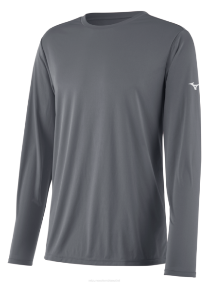 Mizuno camiseta de manga larga nxt juventud vestir gris(9191) 668F1423