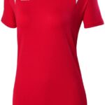 Mizuno camiseta de voleibol de manga corta balboa 5.0 juventud vestir rojo-plata-carbón(1073) 668F2418