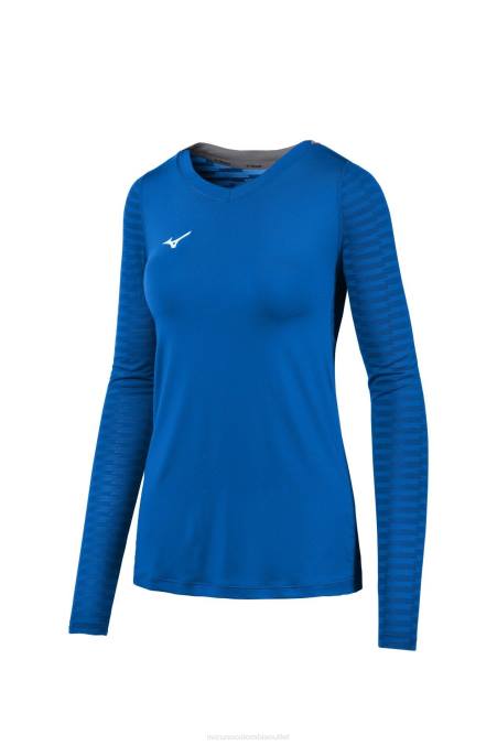 Mizuno camiseta de voleibol de manga larga unida mujer vestir real (5252) 668F2340 - Image 1