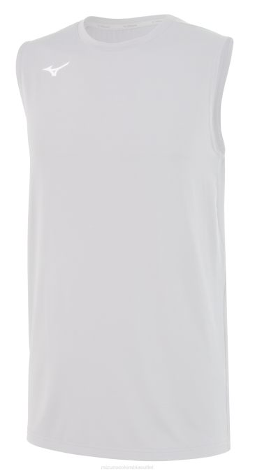 Mizuno camiseta de voleibol sin mangas hombres vestir blanco (0000) 668F2497 - Image 1