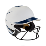 Mizuno casco de bateo de softbol de lanzamiento rápido f6 juventud accesorios blanco-marino(0051) 668F1778