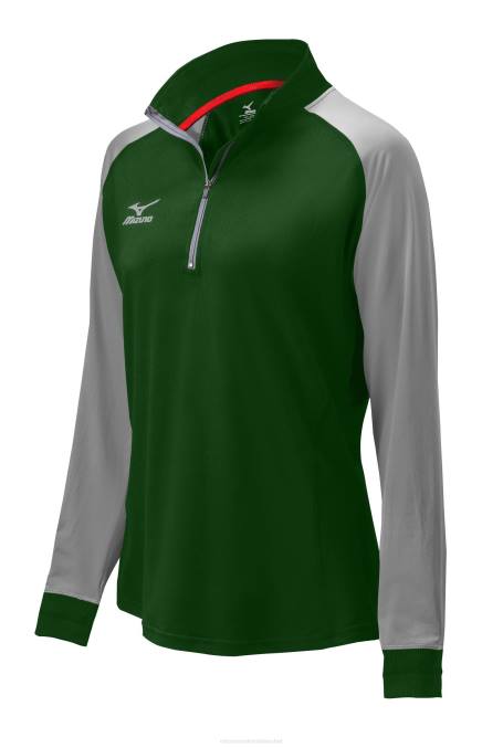 mizuno_chamarra_prime_con_media_cremallera_unisexo_vestir_bosque_gris4191_668f2547.jpg Mizuno chamarra prime con media cremallera unisexo vestir bosque-gris(4191) 668F2547 - Image 1