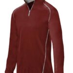 Mizuno chaqueta de bateo comp 1/4 zip juventud vestir cardenal(1212) 668F2536