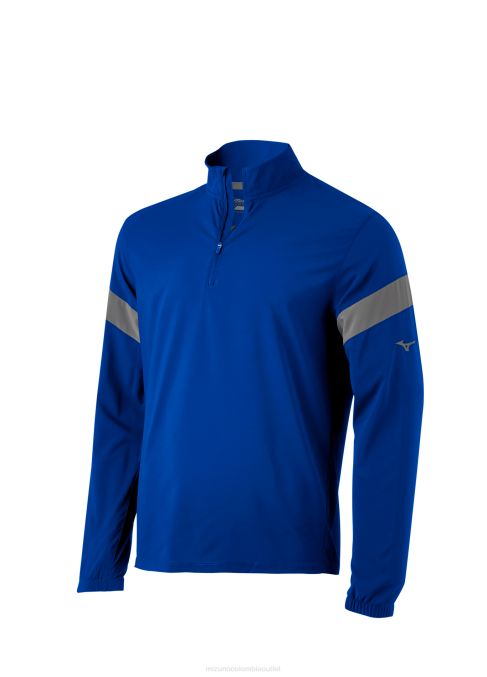 Mizuno chaqueta de bateo de manga larga hombres vestir sombra real (529i) 668F1319 - Image 1