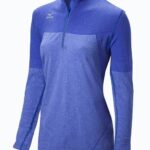 Mizuno chaqueta sin costuras unisexo vestir jaspeadoazul real(5l5l) 668F2444
