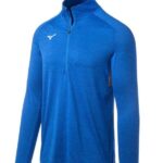 Mizuno cremallera alfa 1/2 hombres vestir real (5252) 668F1327
