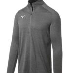 Mizuno cremallera alfa 1/2 hombres vestir sombra tranquila (9i9i) 668F1328