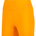 Mizuno desafío 4" apretado mujer vestir amarillo radiante (3333) 668F2714