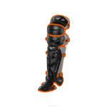 Mizuno espinilleras samurai baseball 14.5" juventud accesorios negro-naranja(9020) 668F1103