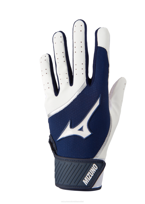 Mizuno guante de bateo de beisbol mvp juventud accesorios blanco-marino(0051) 668F627 - Image 1