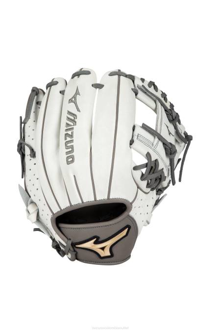 Mizuno guante de sóftbol de lanzamiento rápido prime elite infield/lanzador 11.75" unisexo accesorios blanco-gris (r091) 668F1708 - Image 1