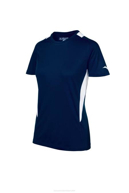 mizuno_jersey_de_cuello_redondo_de_softbol_juventud_vestir_azul_marino_blanco_5100_668f2033.jpg Mizuno jersey de cuello redondo de softbol juventud vestir azul marino-blanco (5100) 668F2033 - Image 1