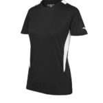 Mizuno jersey de cuello redondo de softbol juventud vestir negro-blanco (9000) 668F2037