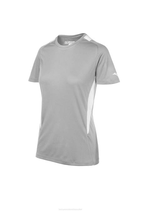 mizuno_jersey_de_cuello_redondo_de_softbol_mujer_vestir_gris_blanco_9100_668f1974.jpg Mizuno jersey de cuello redondo de softbol mujer vestir gris-blanco (9100) 668F1974 - Image 1