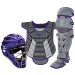 Mizuno Juego de equipo de receptor en caja samurái (13-14") mujer accesorios gris-púrpura 668F1840