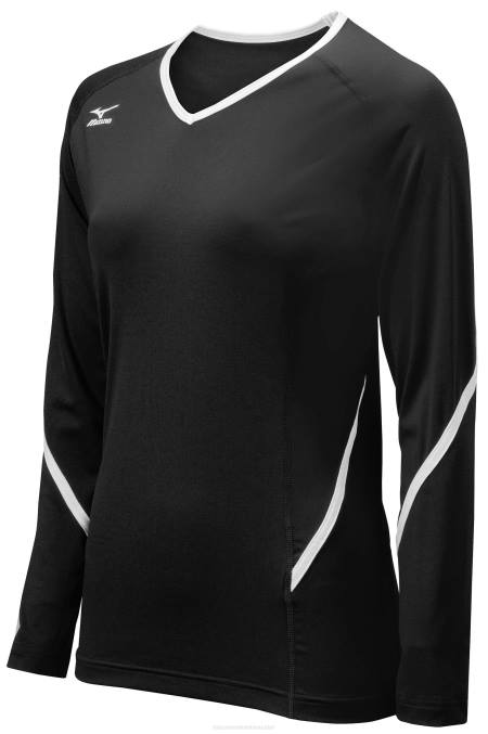 mizuno_maillot_manga_larga_generacion_techno_juventud_vestir_negro_blanco_9000_668f2416.jpg Mizuno maillot manga larga generación techno juventud vestir negro-blanco (9000) 668F2416 - Image 1