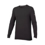 Mizuno manga larga corriendo infinito hombres vestir negro (9090) 668F207