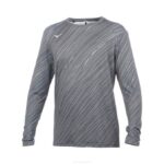 Mizuno manga larga para correr imprimible hombres vestir imán de corteza (pr51) 668F254