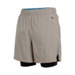 Mizuno pantalón corto alpha eco 7" 2-n-1 hombres vestir vintage caqui (8c8c) 668F312