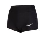 Mizuno pantalón corto de voleibol con entrepierna de 2,5" en el ápice mujer vestir negro (9090) 668F2229
