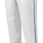 Mizuno pantalón de béisbol con ribete premier hombres vestir blanco-real (0052) 668F1165