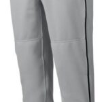Mizuno pantalón de béisbol con ribete premier hombres vestir gris-negro(9190) 668F1170