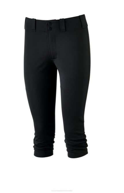 Mizuno pantalón de softbol prospecto mujer vestir negro (9090) 668F1918