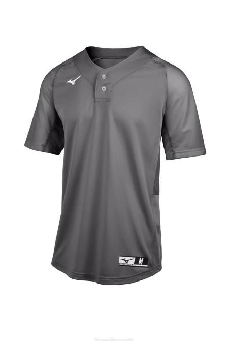 mizuno_playera_de_beisbol_aerolite_con_2_botones_juventud_vestir_carboncillo9292_668f1274.jpg Mizuno playera de beisbol aerolite con 2 botones juventud vestir carboncillo(9292) 668F1274 - Image 1