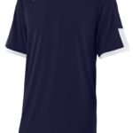 Mizuno playera de beisbol con cuello en v aerolite hombres vestir azul marino-blanco (5100) 668F1233