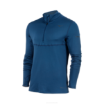 Mizuno respiración térmica media cremallera para correr hombres vestir alférez azul (5d5d) 668F286