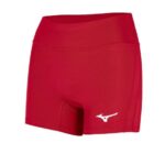 Mizuno Short de voleibol con entrepierna elevada de 4" mujer vestir rojo (1010) 668F2225