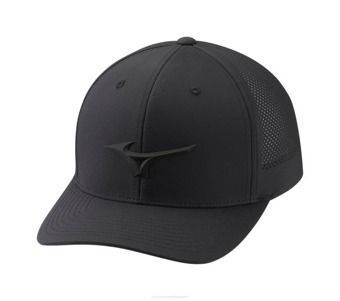 mizuno_sombrero_de_golf_ajustable_con_ventilacion_unisexo_accesorios_negro_9090_668f421.jpg Mizuno sombrero de golf ajustable con ventilación unisexo accesorios negro (9090) 668F421 - Image 1