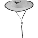 Mizuno sombrero para el sol de gira unisexo accesorios gris acero-negro (9m90) 668F448