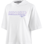 Mizuno sudadera con capucha infinita de manga corta mujer vestir blanco (0000) 668F2124