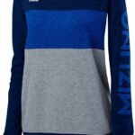 Mizuno sudadera retro de voleibol unisexo vestir azul marino-real (5152) 668F2474