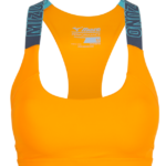 Mizuno sujetador de podio de ronda rousey mujer vestir amarillo radiante (3333) 668F2724