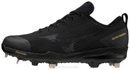 Mizuno Taco de béisbol de metal bajo Dominante 4 hombres zapatos negro (9090) 668F1601