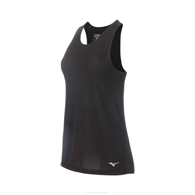mizuno_tanque_de_carrera_infinita_mujer_vestir_negro_9090_668f224.jpg Mizuno tanque de carrera infinita mujer vestir negro (9090) 668F224 - Image 1